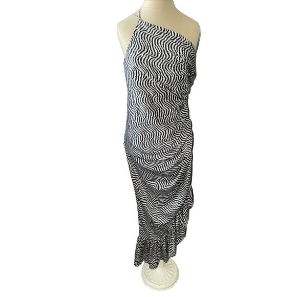 CINQ A SEPT Christel 100% Silk Dress Size 6 - Picture 6 of 10